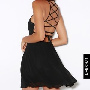 Good Deeds Lace-Up Dress